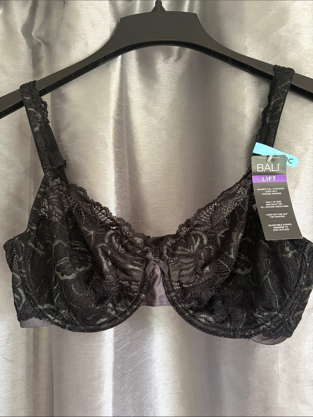 Bali Lace Underwire Bra 40C NWT